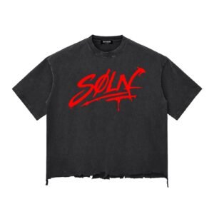 256 Dragon Raw-Hem Boxy T-shirt