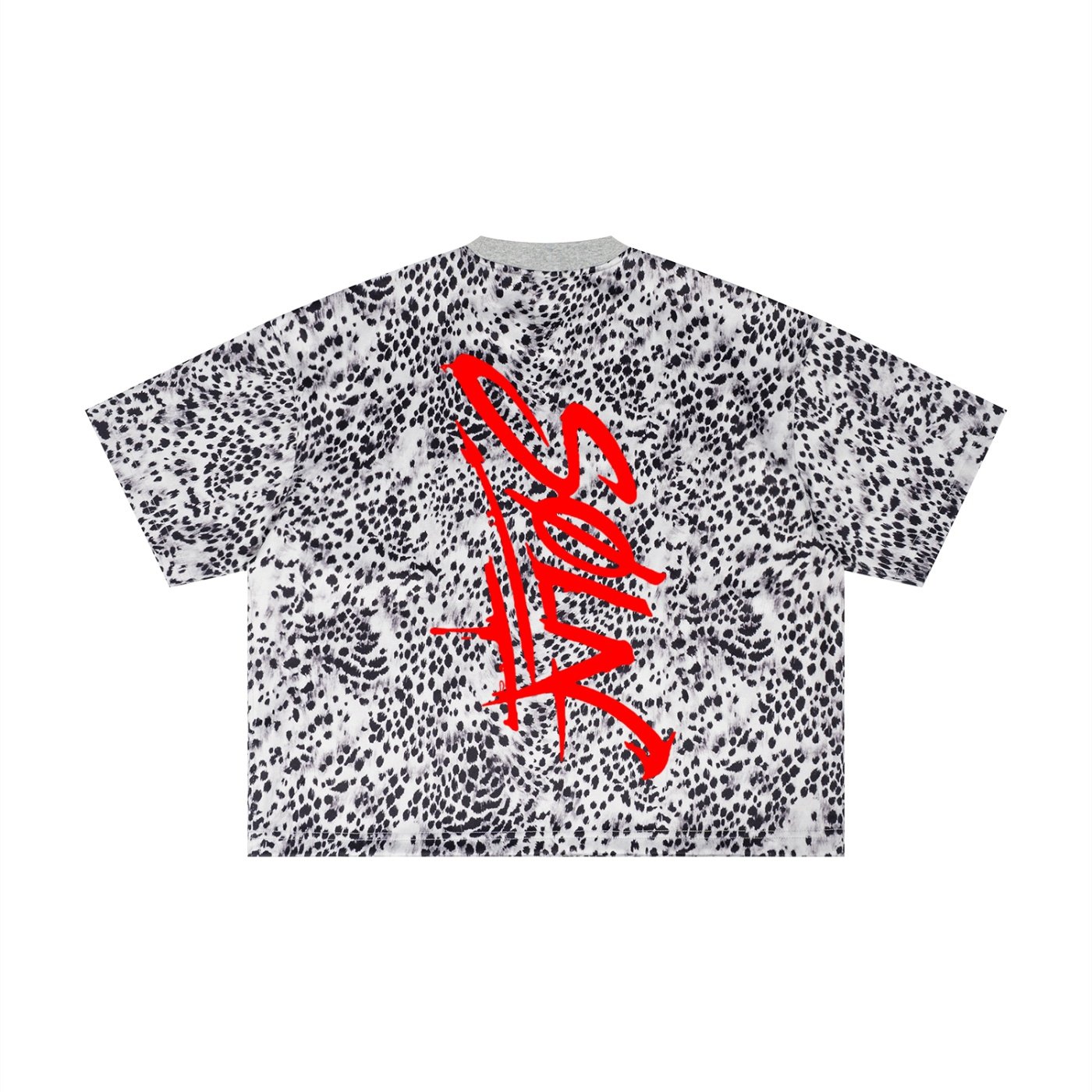 SØLN-Leopard Print Boxy T-Shirt - Image 6
