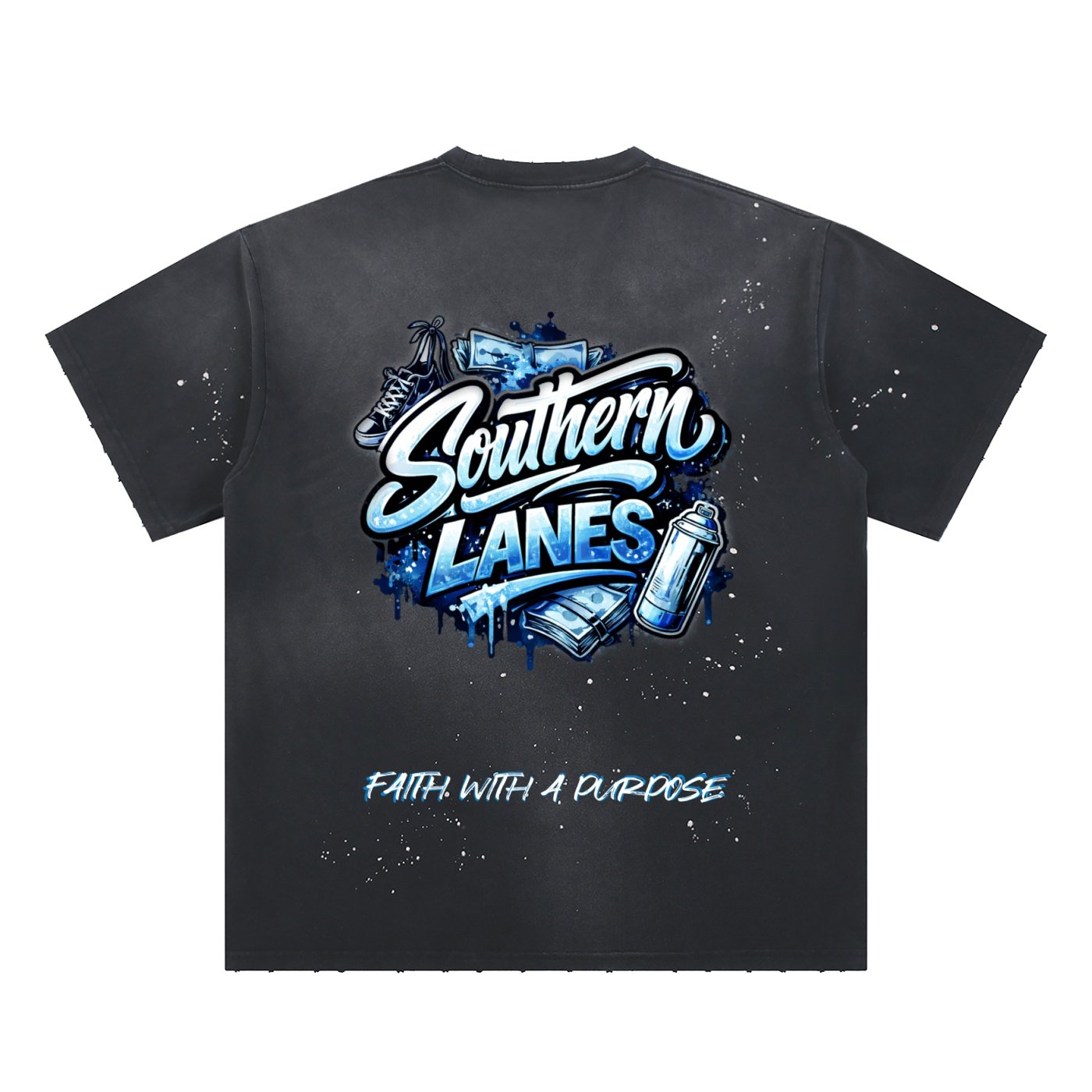 SØLN-Motion Paint Splatter T-Shirt - Image 2
